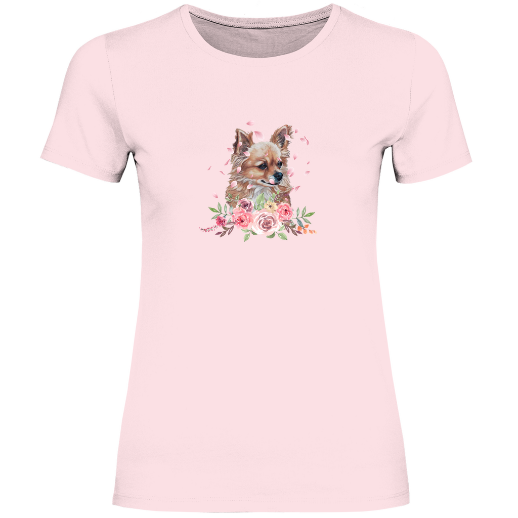 Flower Chihuahua - T-Shirt für Damen