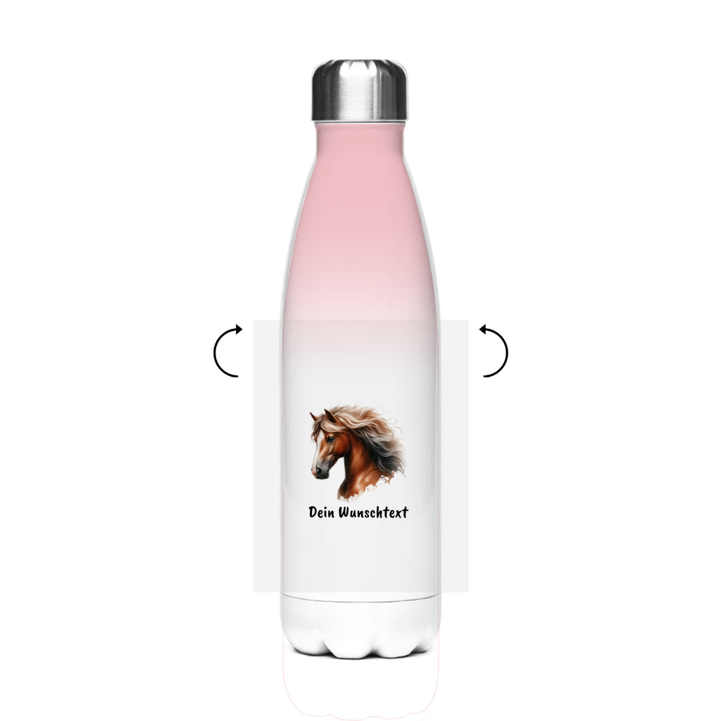 Edelstahl-Thermoflasche - Pferdeliebe