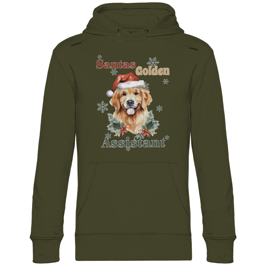 Santas Golden Assistant - Bio-Hoodie für Herren