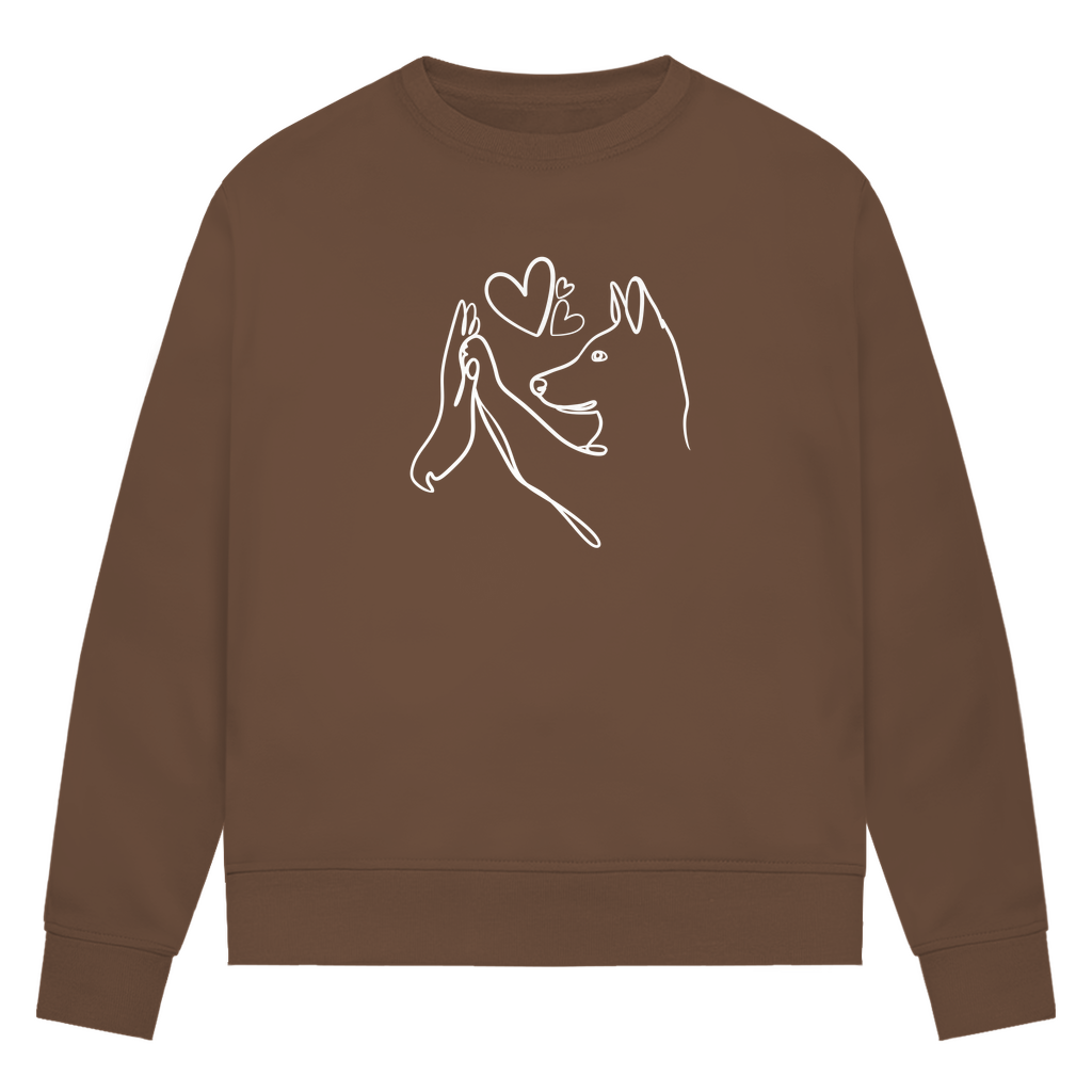 Wahre Liebe Stehohren - Bio-Sweatshirt für Damen