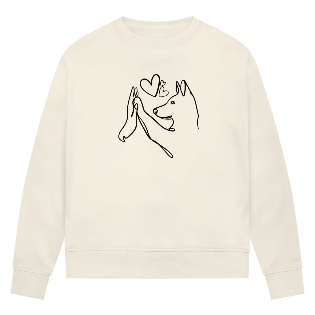 Wahre Liebe Stehohren - Bio-Sweatshirt für Damen