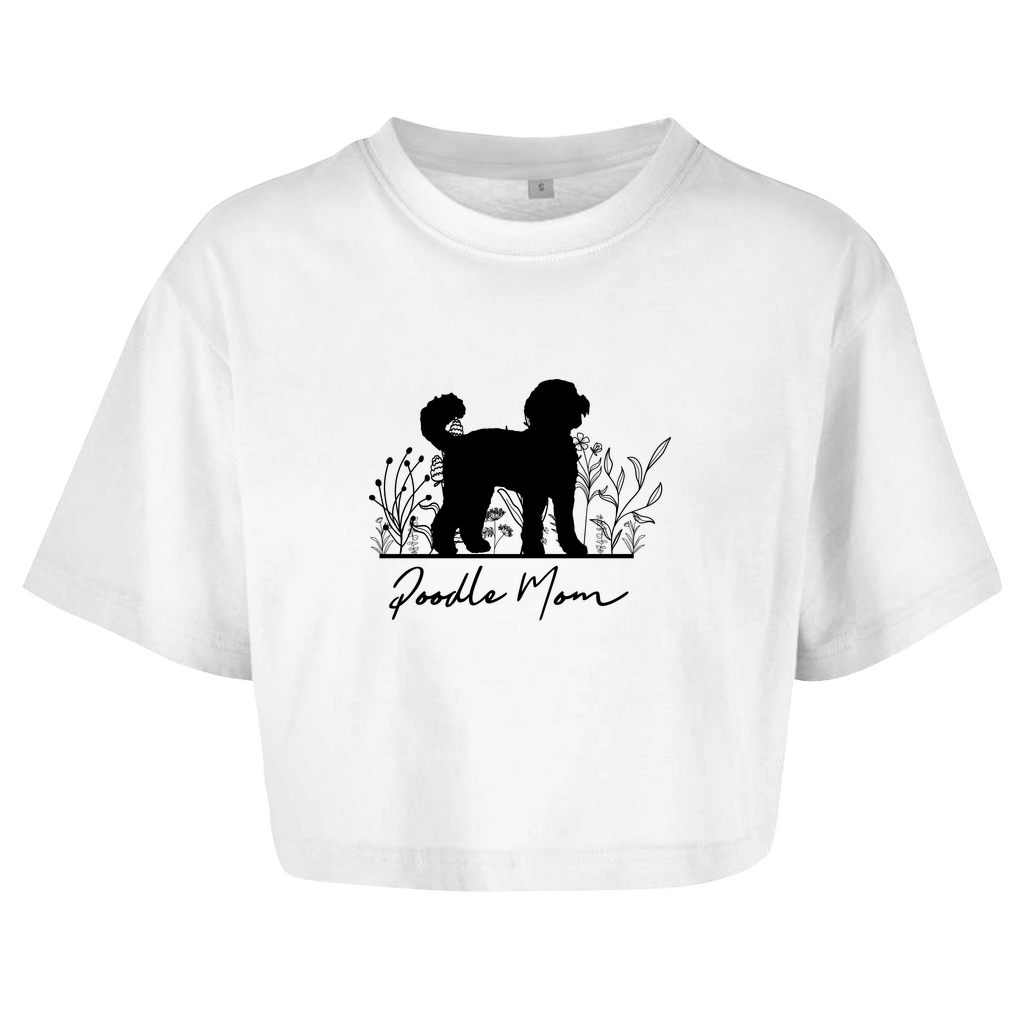 Poodle Mom - Oversize Crop Top für Damen