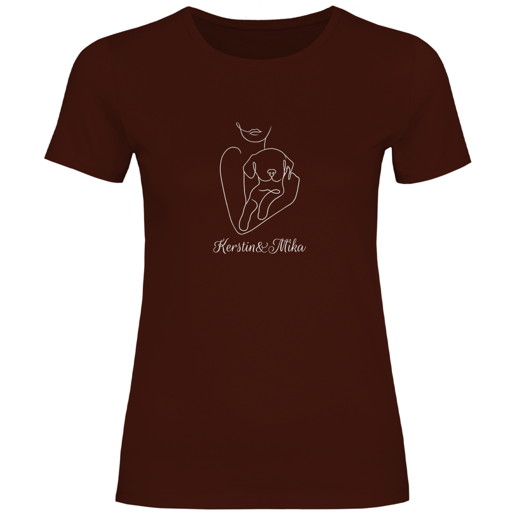 Welpenliebe - T-Shirt für Damen - Dein Wunschtext