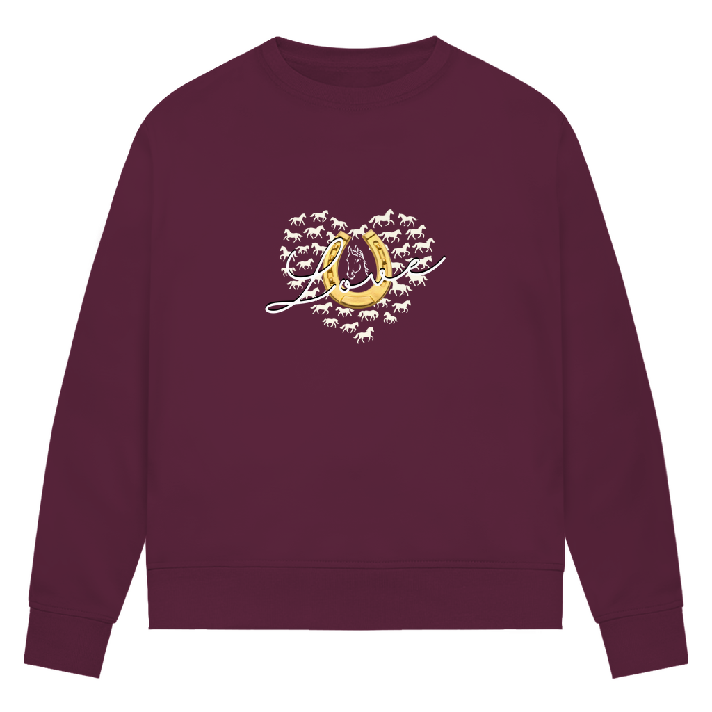Hufeisenliebe - Bio-Sweatshirt für Damen