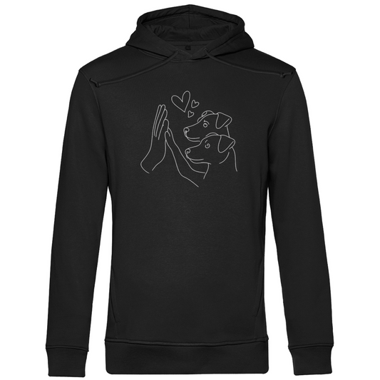 Herren Premium Bio Hoodie Doppeltes Glück