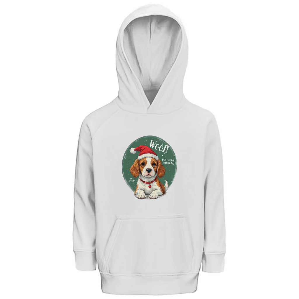 Wuff und Weihnachten - Premium Bio Hoodie für Kinder