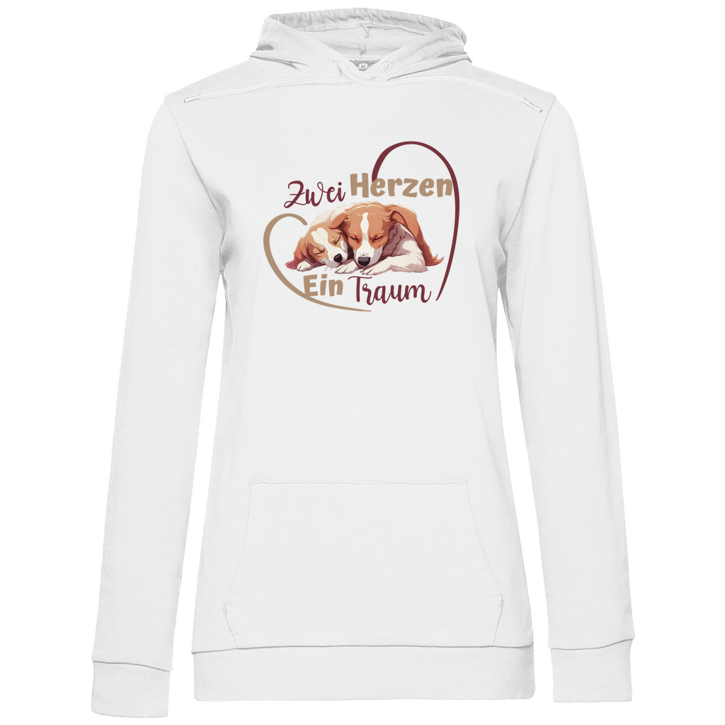 Zwei Herzen - Hoodie für Damen