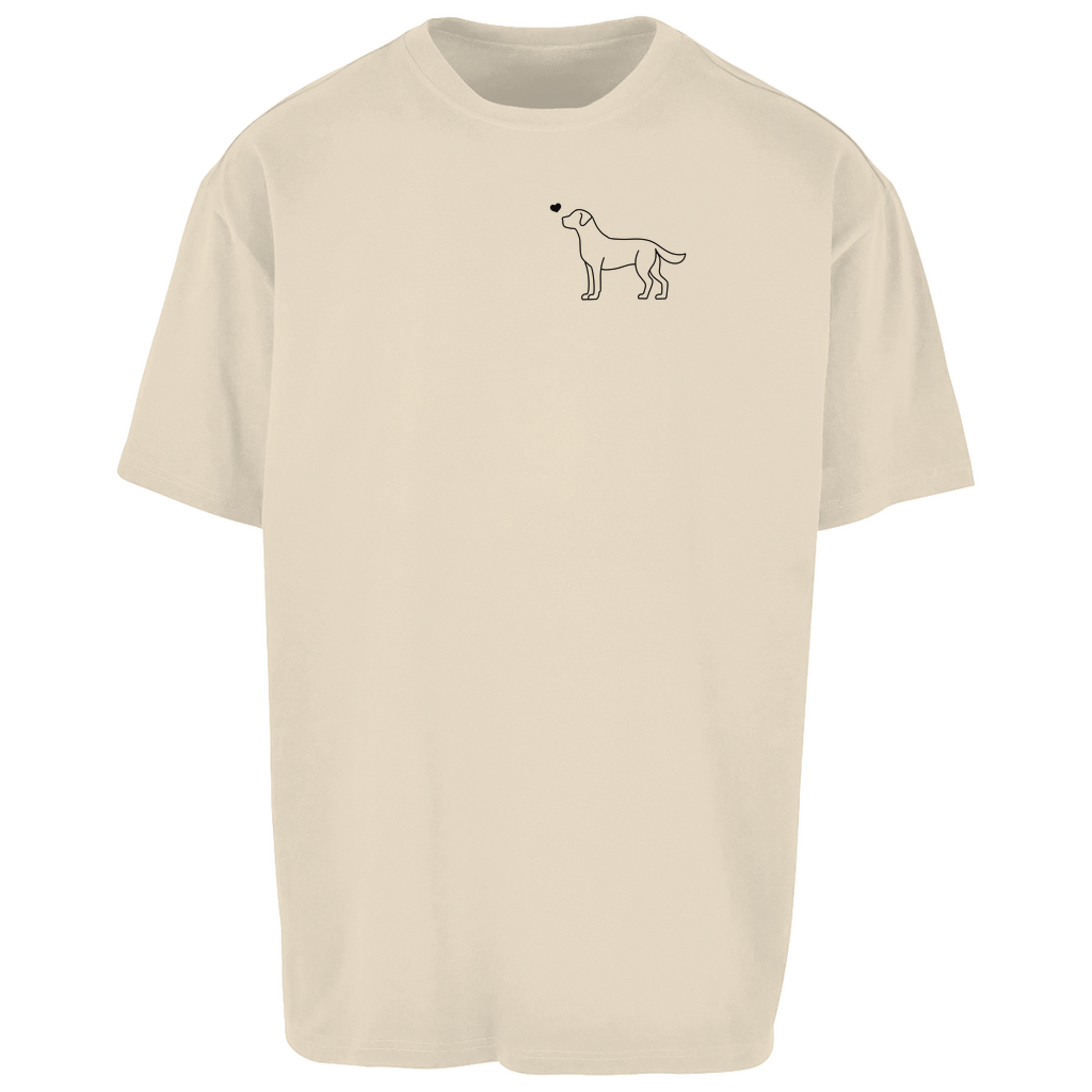 Labrador mit Herz - Oversize T-Shirt - Unisex