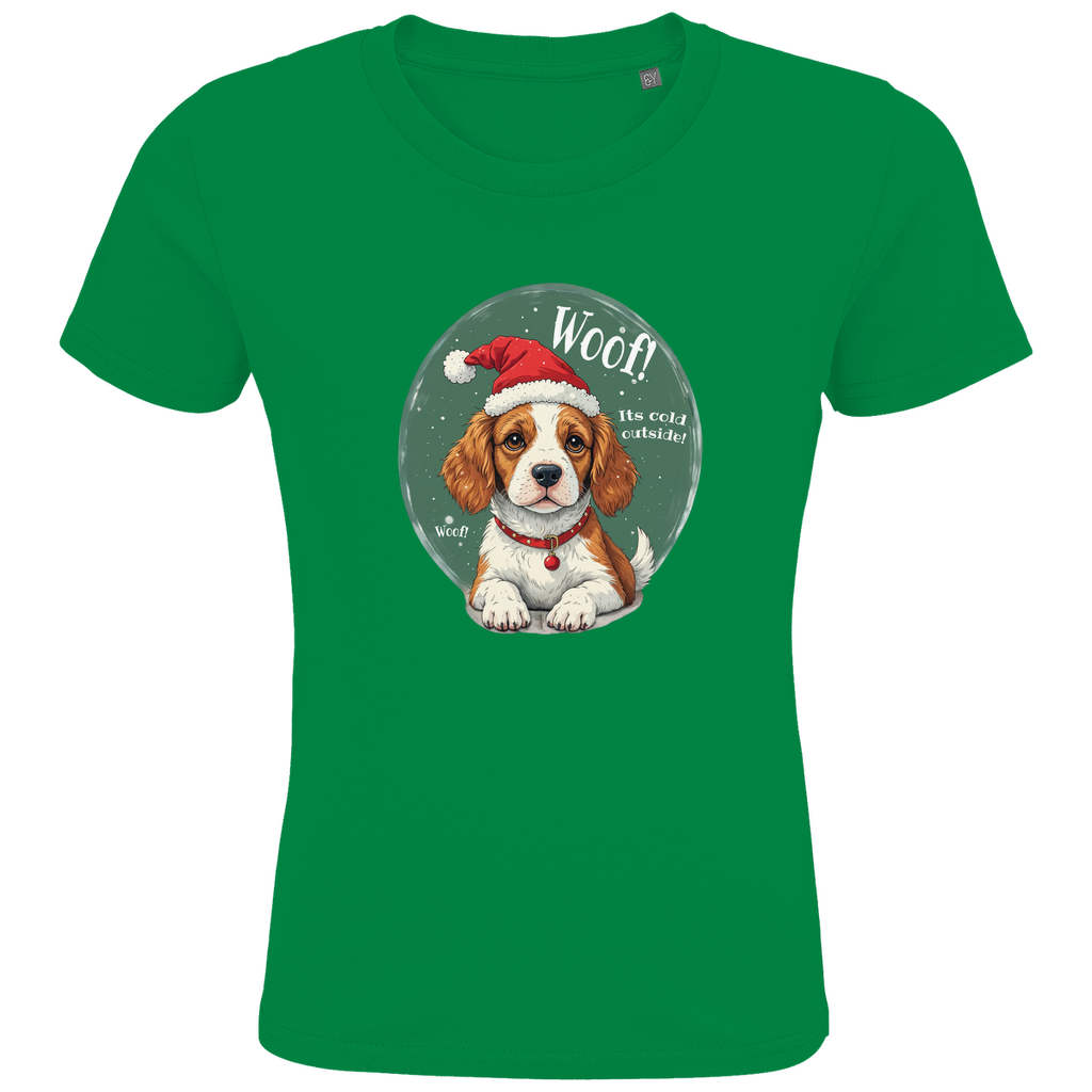 Wuff und Weihnachten - Bio T-Shirt für Kinder