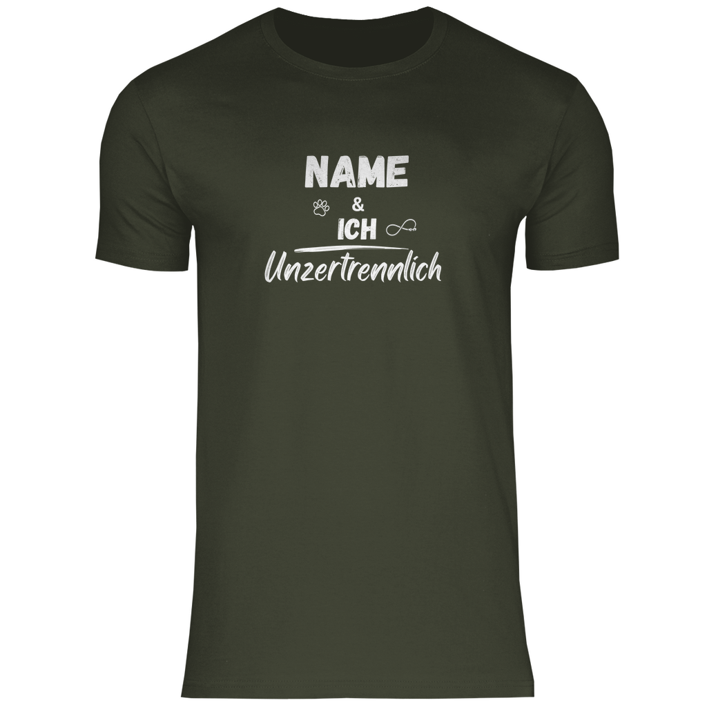 Unzertrennlich - T-Shirt für Herren- Dein Wunschtext