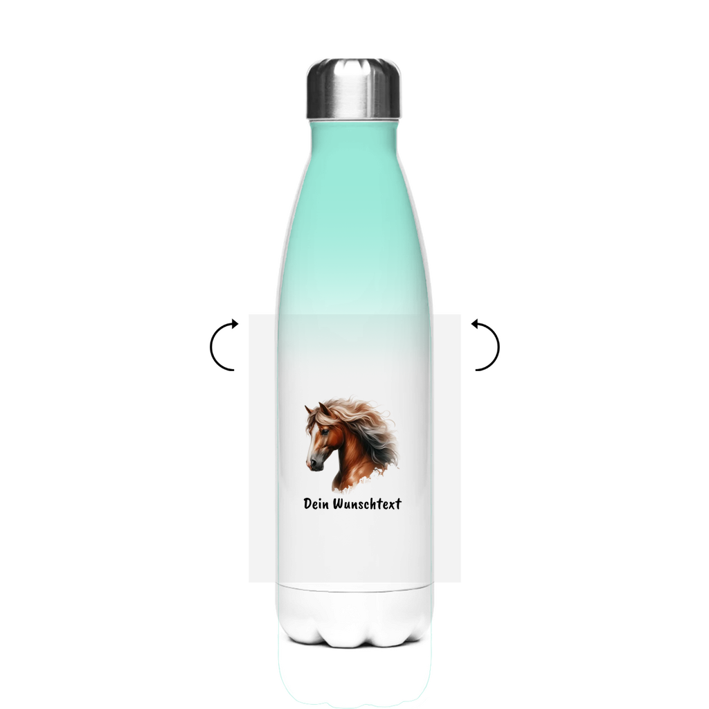 Edelstahl-Thermoflasche - Pferdeliebe