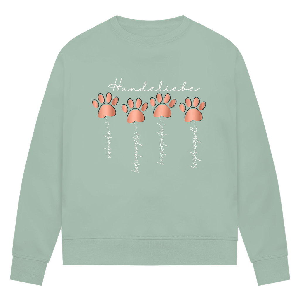 Hundeliebe - Bio-Sweatshirt für Damen