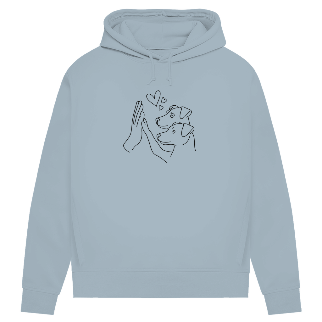 Doppeltes Glück - Bio-Hoodie für Damen