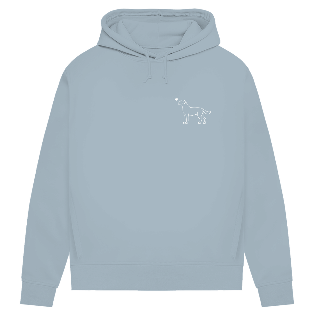 Labrador mit Herz - Bio-Hoodie für Damen