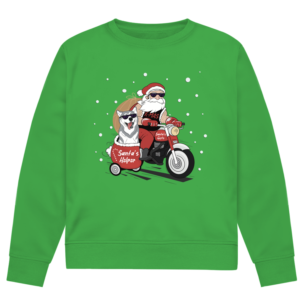 Biker Santa - Bio-Sweatshirt für Herren