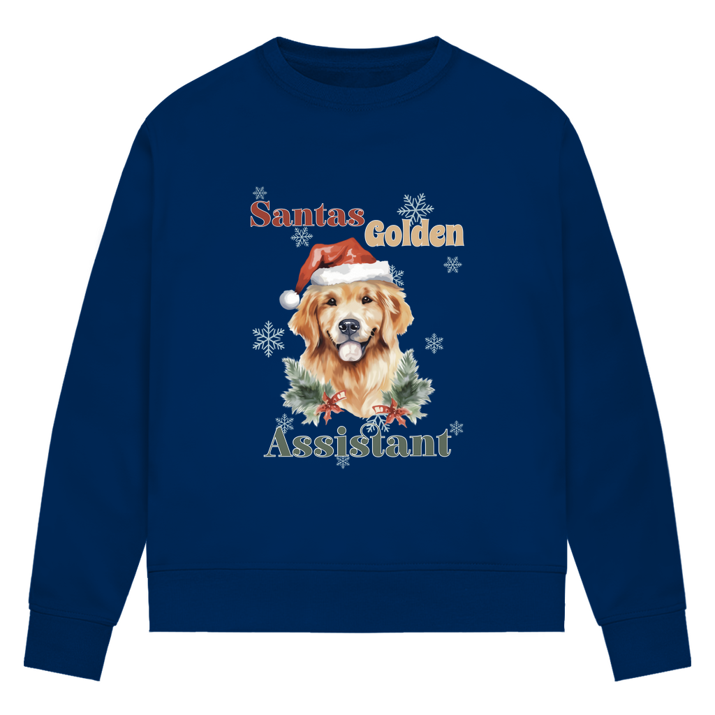 Santas Golden Assistant - Bio-Sweatshirt für Damen