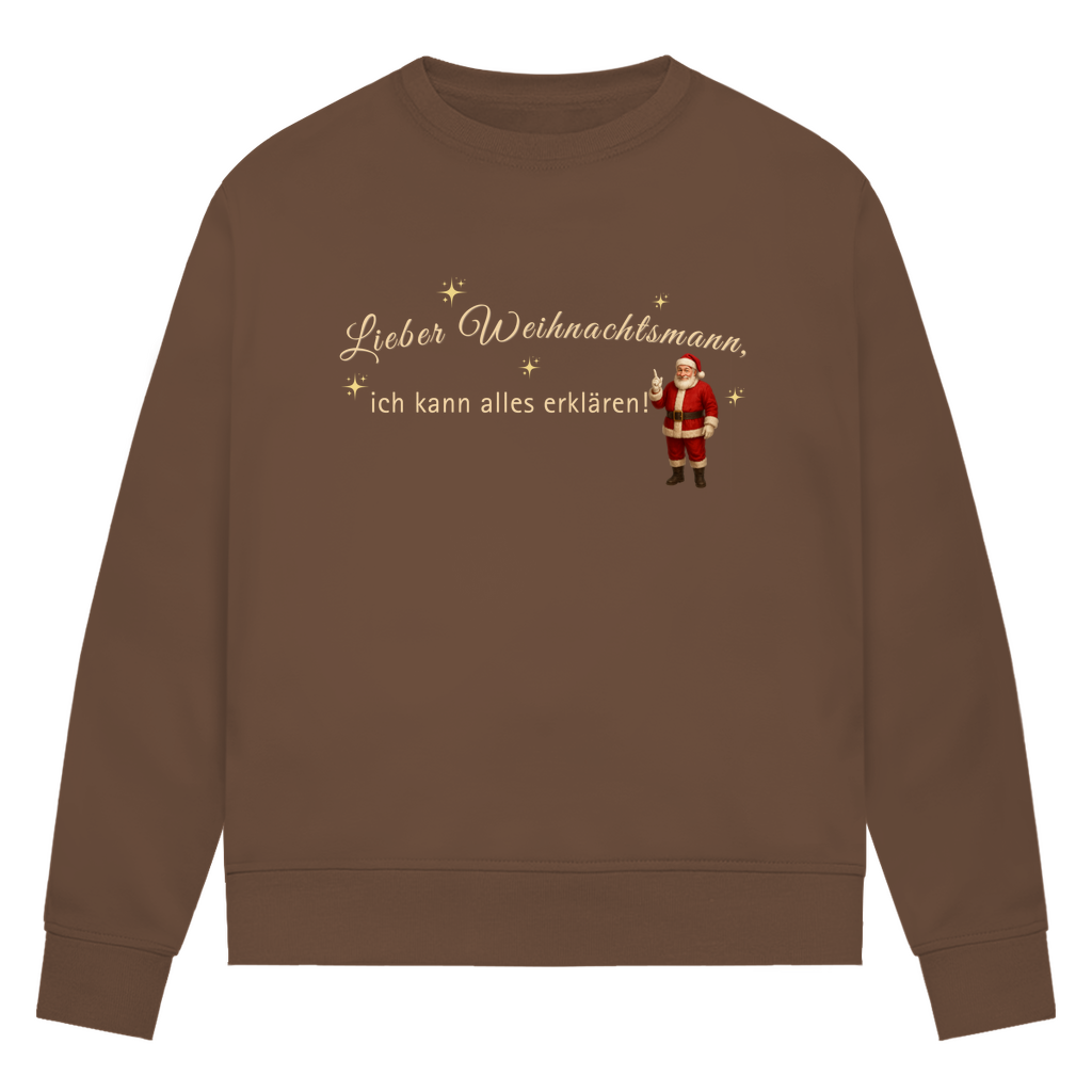 Lieber Weihnachtsmann - Bio-Sweatshirt für Damen