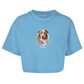 Flower Australian Shepherd - Oversize Crop Top - Dein Wunschtext