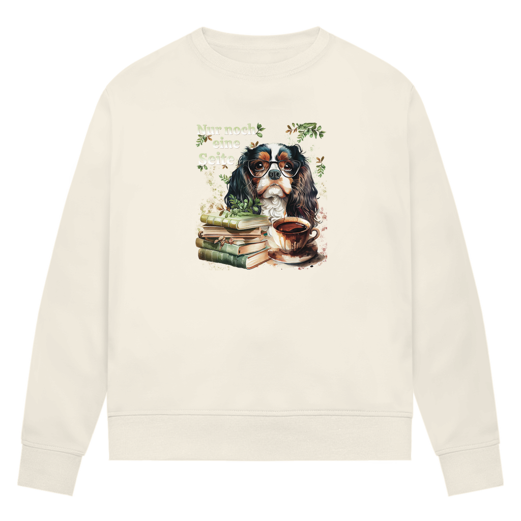Bücherwurm - Bio-Sweatshirt für Damen