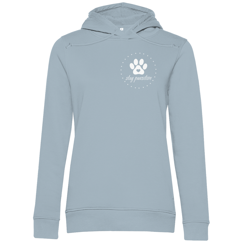 Stay Pawsitive- Bio-Hoodie für Damen