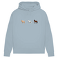 Pferde Trio - Bio-Hoodie für Damen