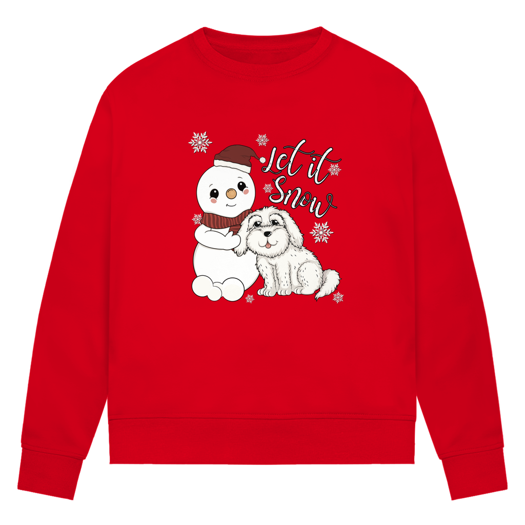 Let it snow - Bio-Sweatshirt für Damen
