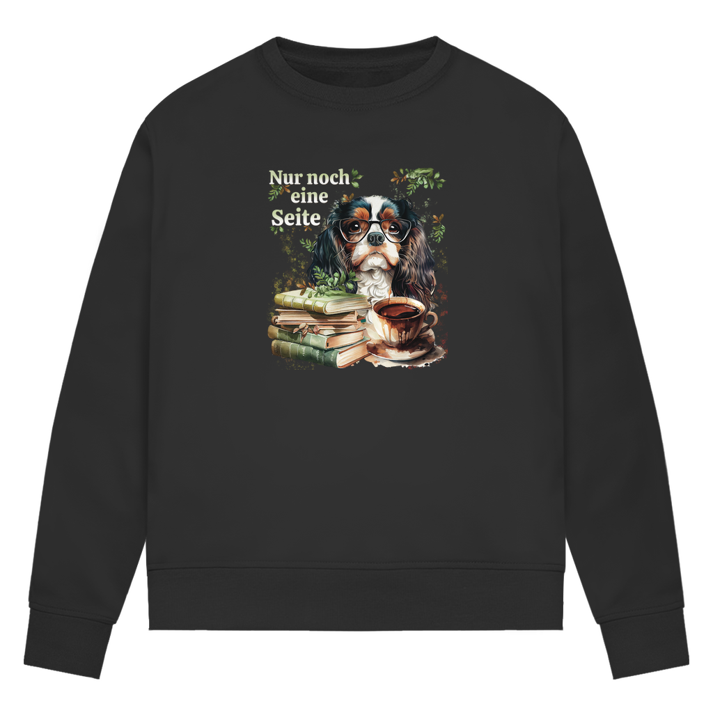 Bücherwurm - Bio-Sweatshirt für Damen
