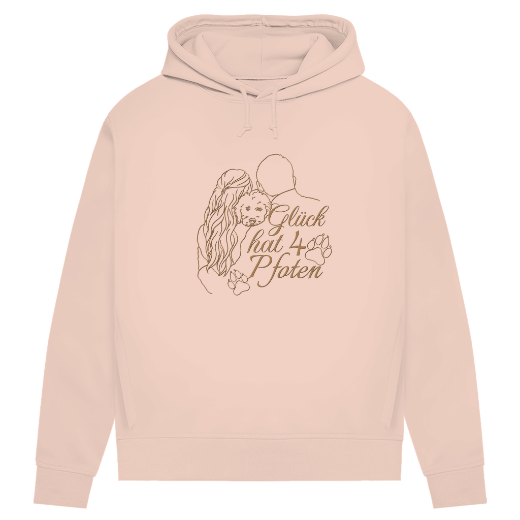 Vier Pfoten – Bio-Hoodie für Damen