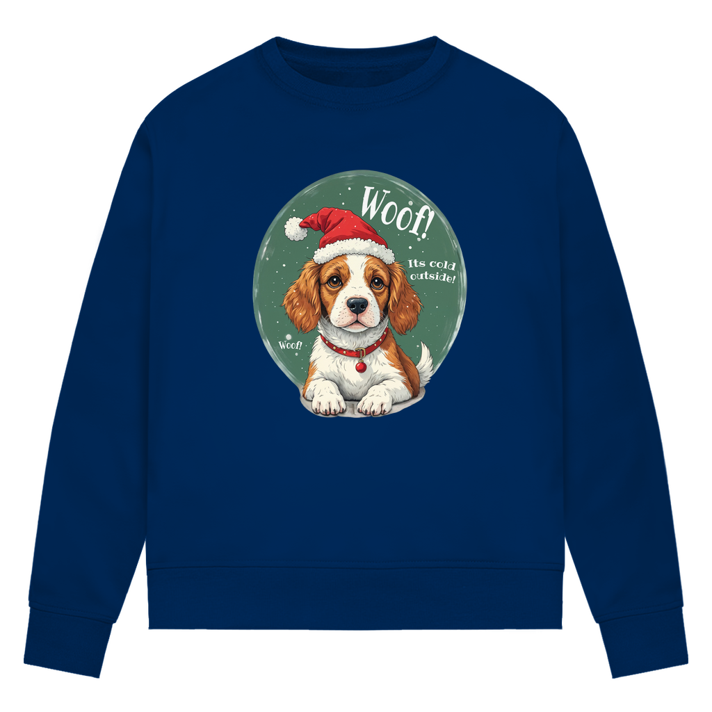 Wuff und Weihnachten - Bio-Sweatshirt für Damen