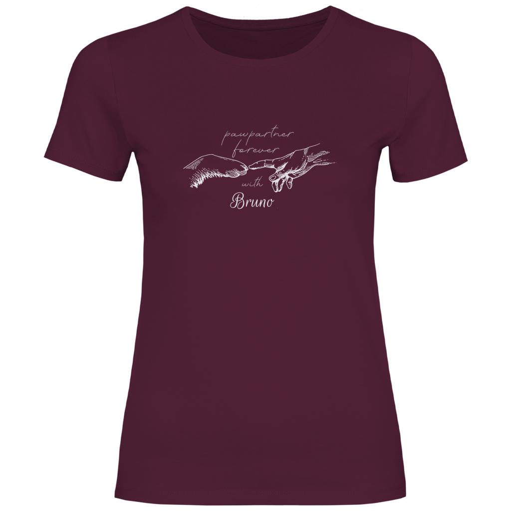 Paw Partner - T-Shirt für Damen-Dein Wunschtext