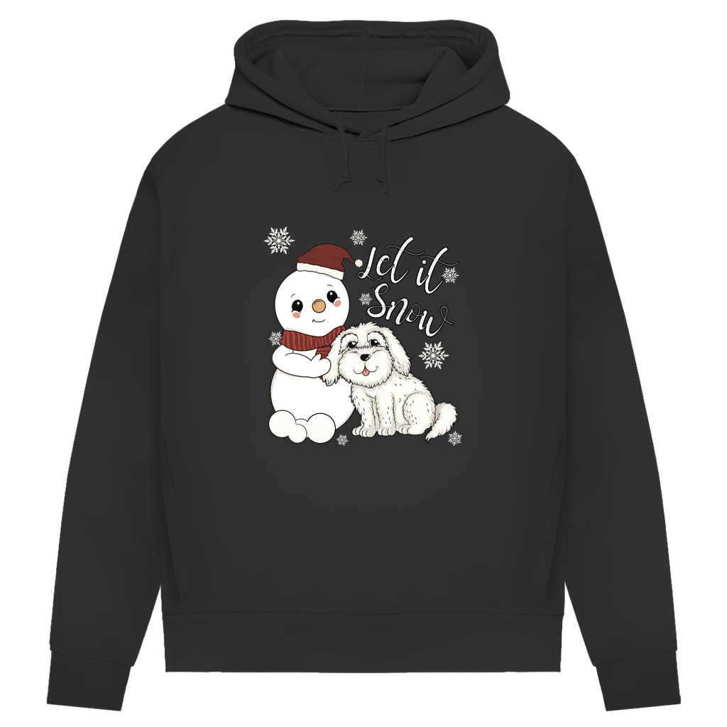 Let it snow- Bio-Hoodie für Damen