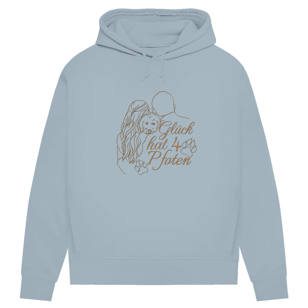 Vier Pfoten – Bio-Hoodie für Damen