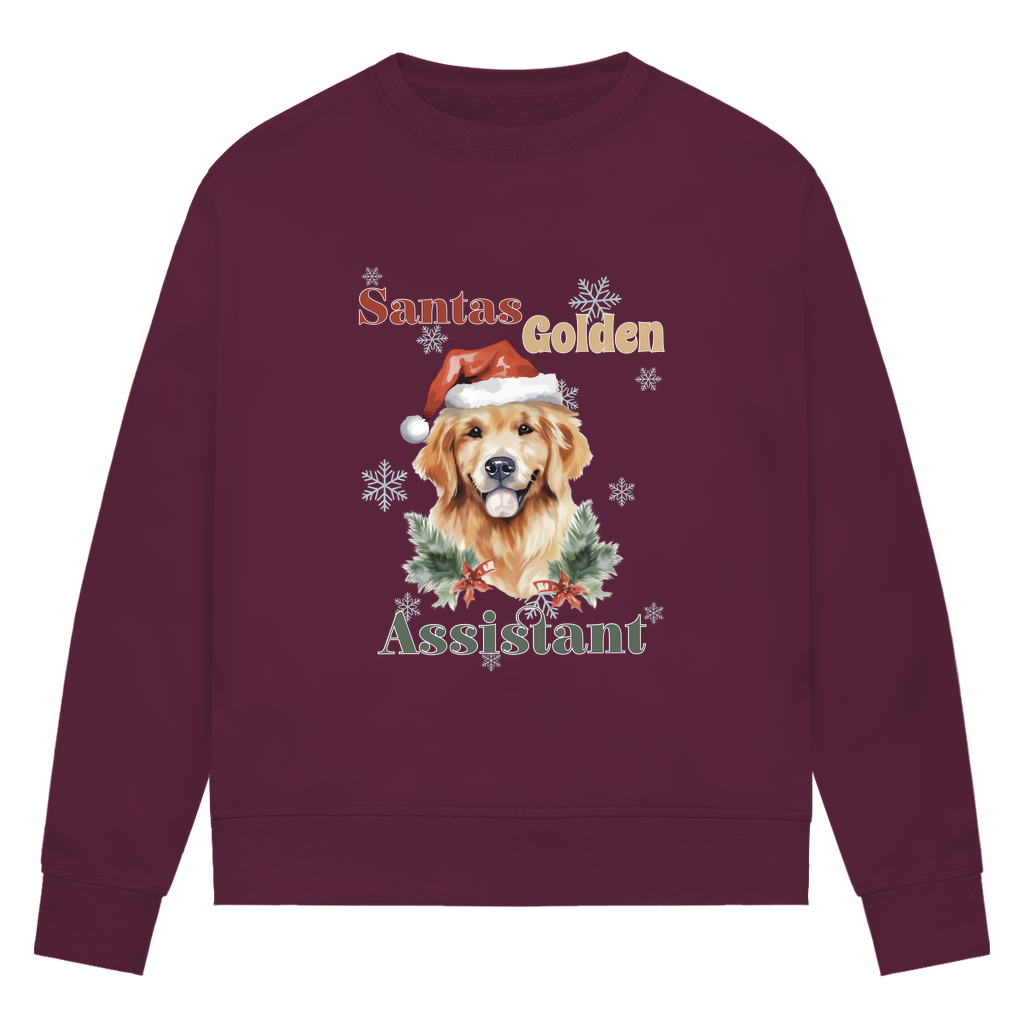 Santas Golden Assistant - Bio-Sweatshirt für Damen