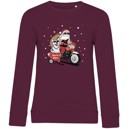 Biker Santa - Bio-Sweatshirt für Damen-Weihnachten