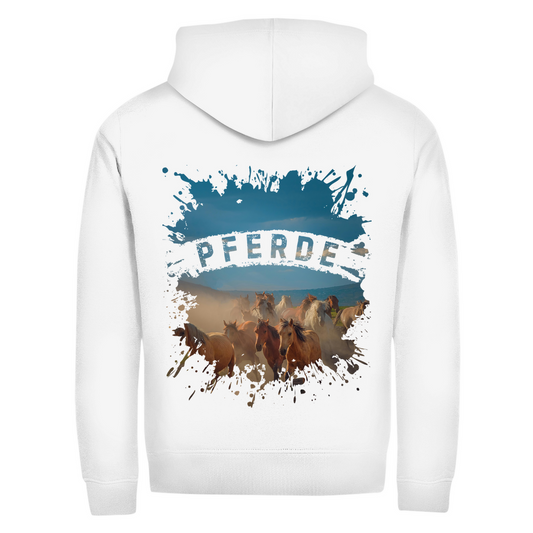 Wild & Frei - Zipper-Hoodie Unisex | Rückendruck