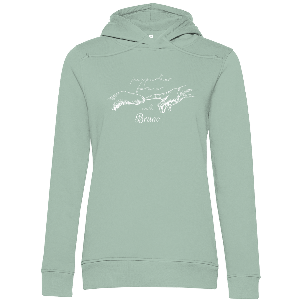 Paw Partner - Bio-Hoodie für Damen-Dein Wunschtext