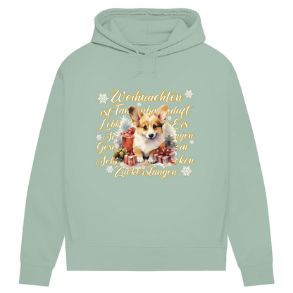Weihnachten ist... Corgi - Bio-Hoodie für Damen