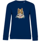 Flower Shetland Sheepdog - Bio-Sweatshirt für Damen