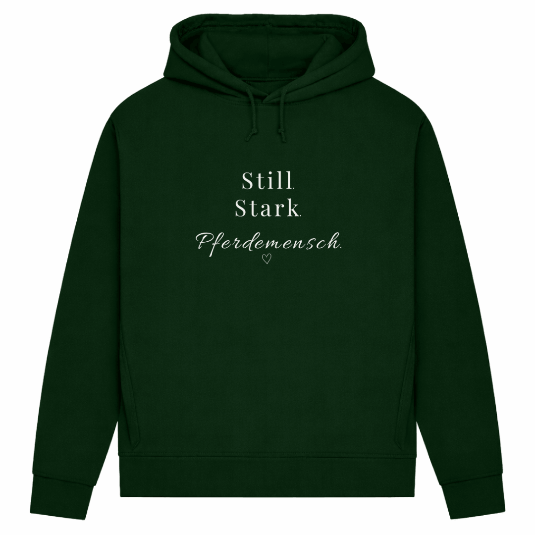 Still. Stark.Pferdemensch – Hoodie aus Bio-Baumwolle für Damen