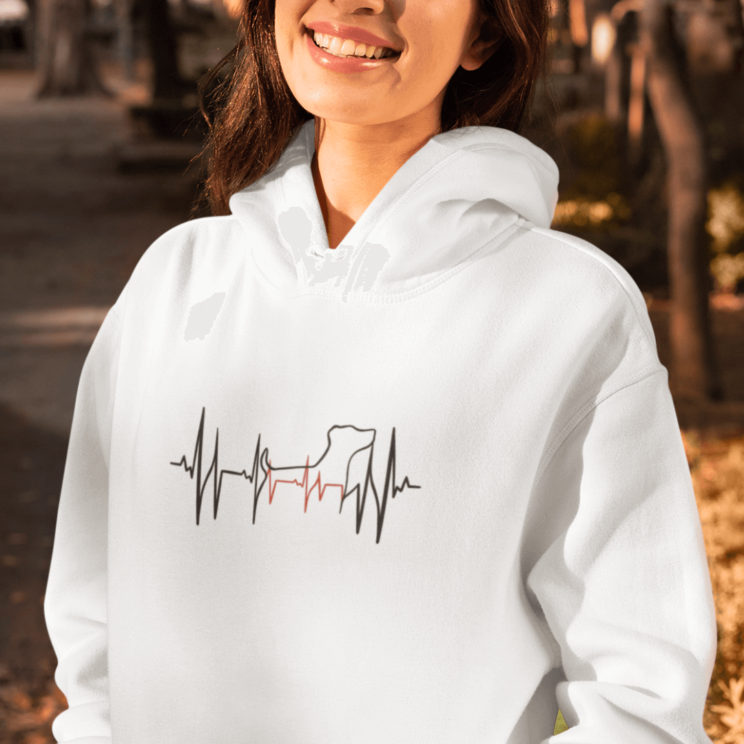 Lebenslinie – Hoodie aus Bio-Baumwolle für Damen