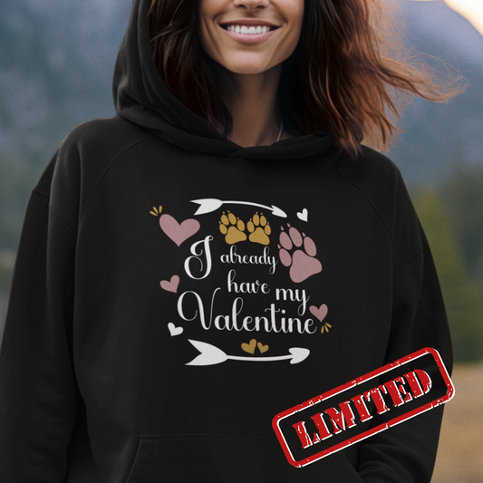 Limitiert: Meine Valentine - Bio-Hoodie für Damen