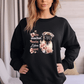 Pastell Mops – Bio-Sweatshirt für Damen