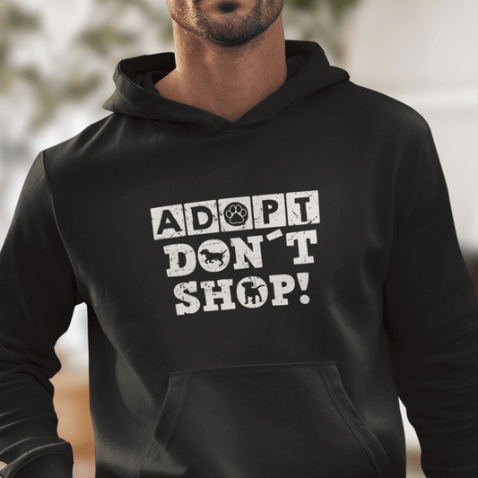 Adopt Don't Shop - Bio-Hoodie für Herren