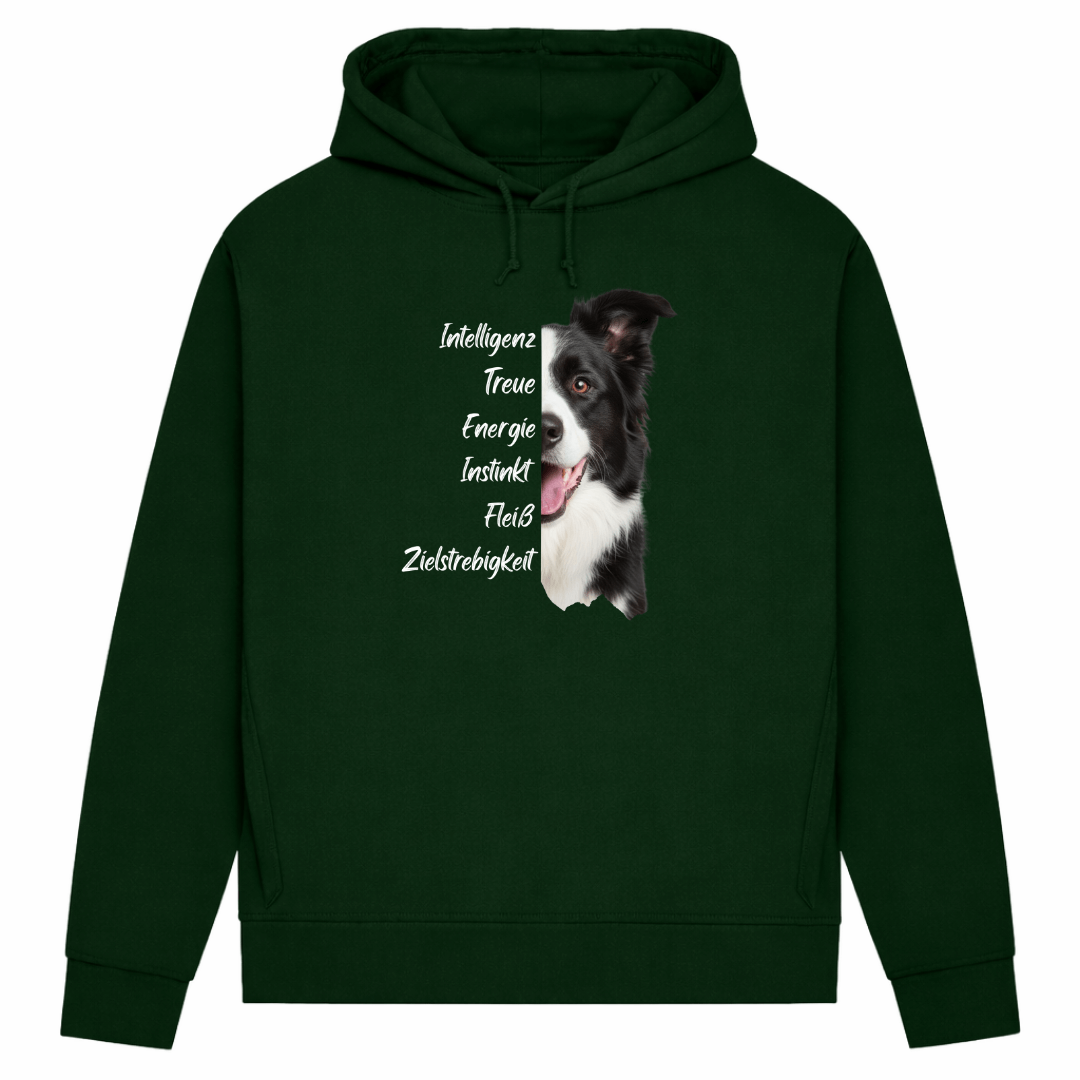 Collie Spirit- Hoodie aus Bio-Baumwolle für Damen
