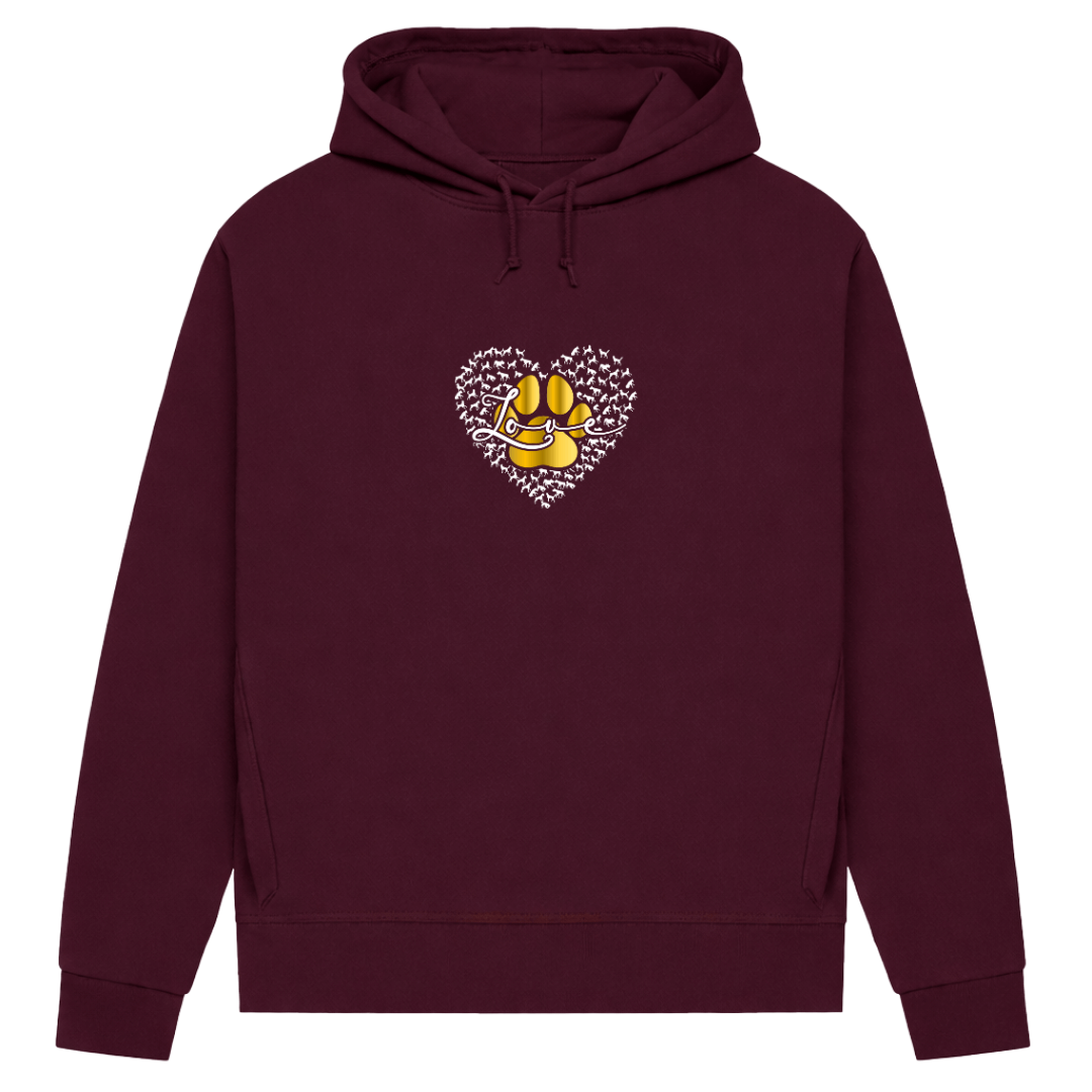 Love Dog– Hoodie aus Bio-Baumwolle für Damen