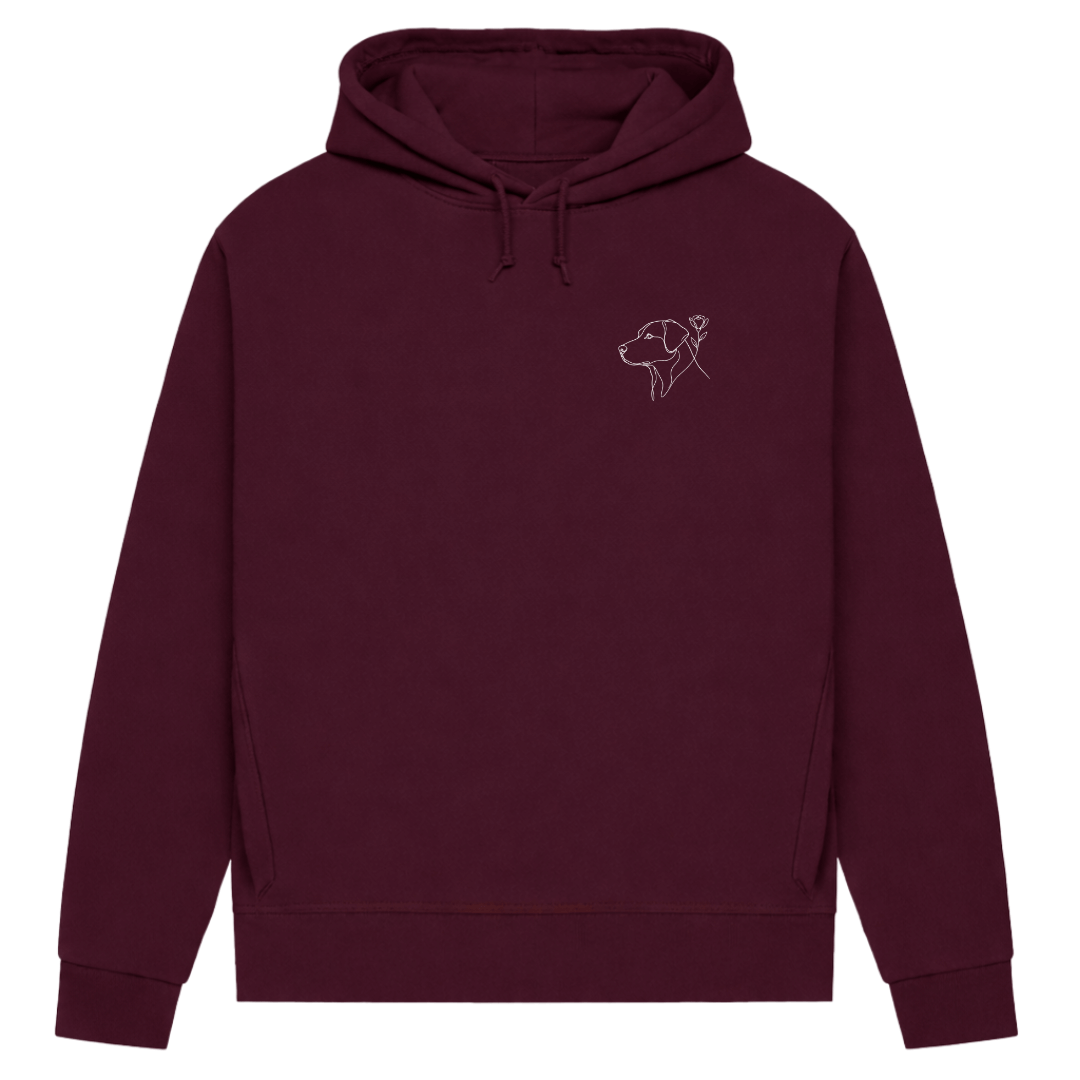 Paw & Flower Vibes– Hoodie aus Bio-Baumwolle für Damen