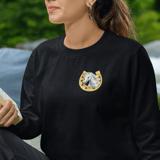 Pferdenliebe - Bio-Sweatshirt für Damen