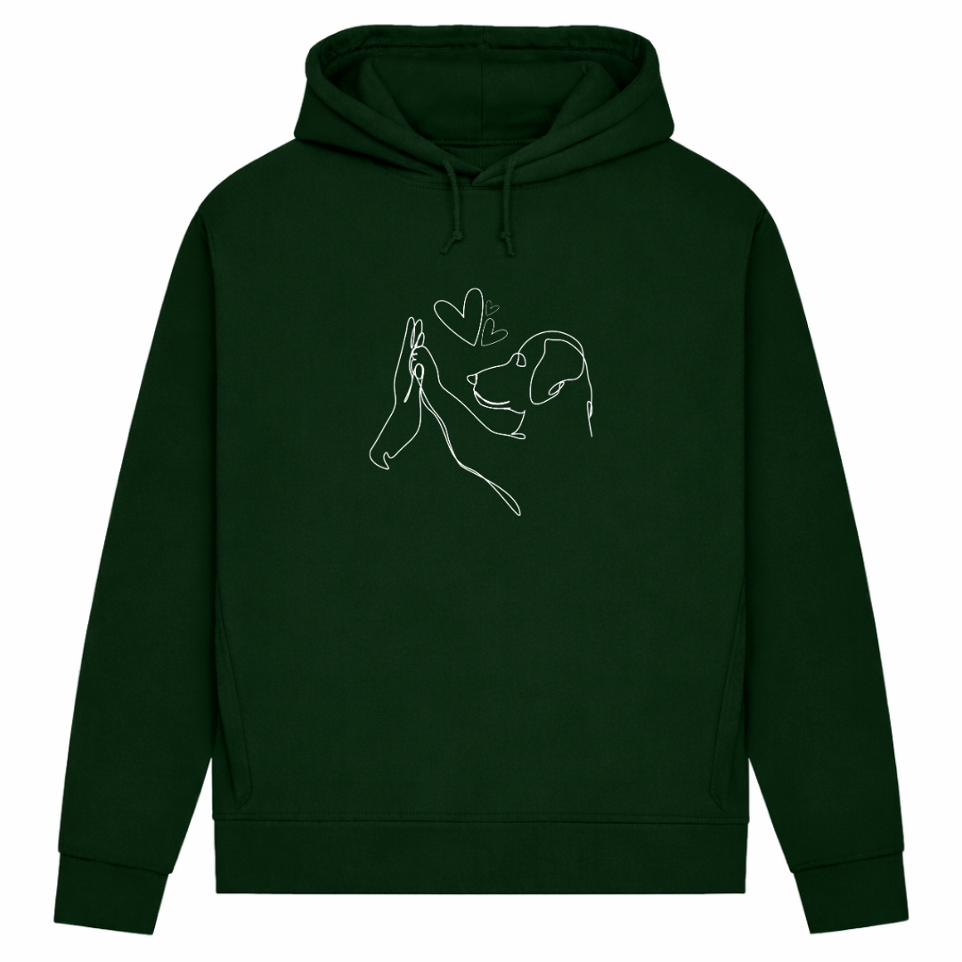 Wahre Liebe – Hoodie aus Bio-Baumwolle für Damen
