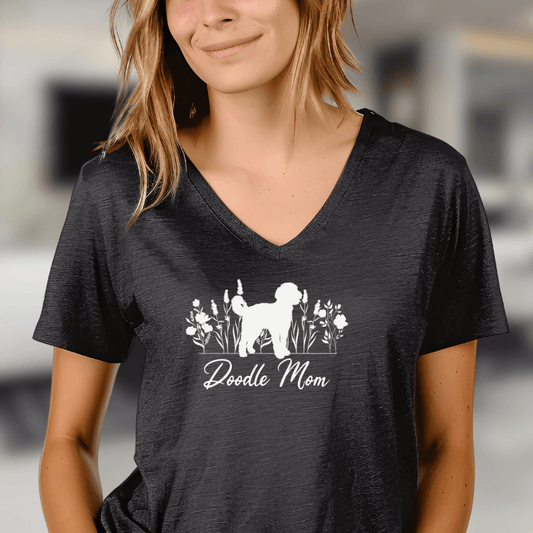 Doodle Mom - V-Shirt für Damen