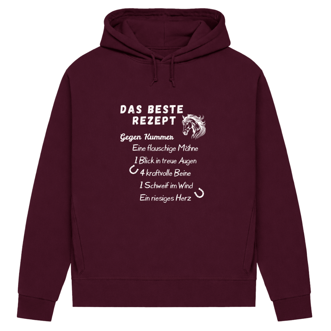 Herzensrezept  – Hoodie aus Bio-Baumwolle für Damen